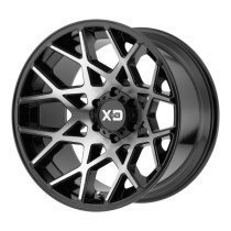 XD Series Chopstix 20X10 ET-24 5X139.7 78.00 Gloss Black Machined Fälg